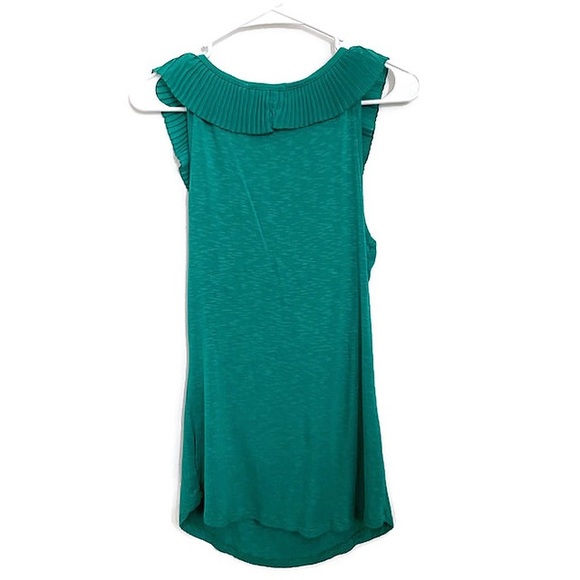 Pleione Anthropologie Turquoise Tank Top Sz M - Picture 3 of 4